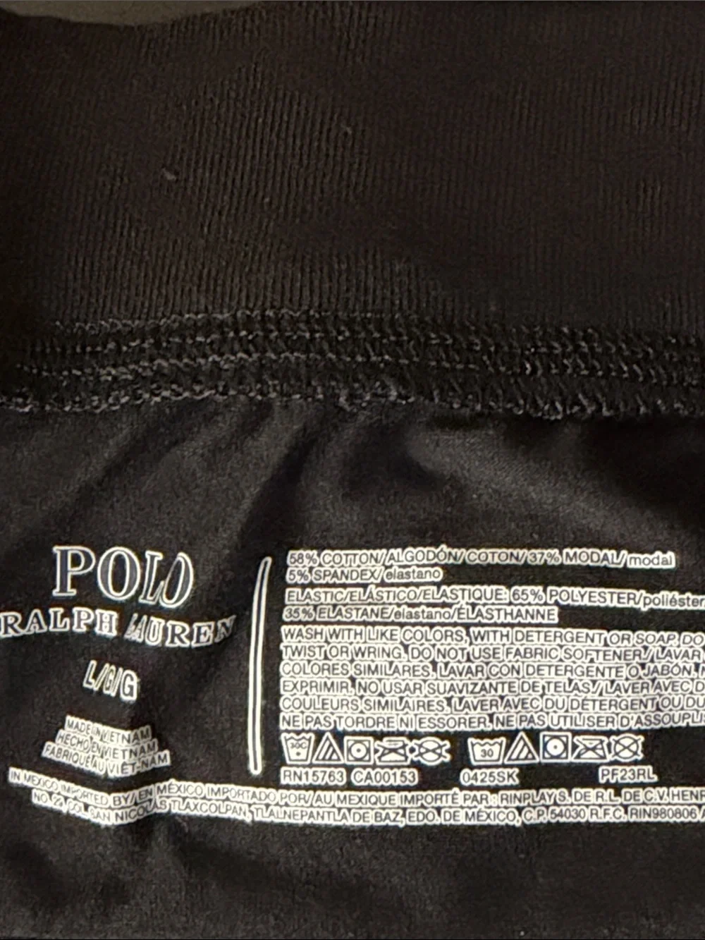 Polo Ralph Lauren Pajama Jogger Sweatpants Black Men’s Sz L NWT